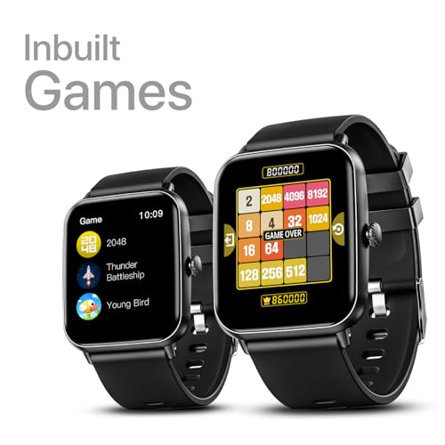 Fire-Boltt Ninja Call Pro Max Smart Watch 2.01 inch Display, Bluetooth Calling, 120+ Sports Modes, Health Suite, Voice Assistance (Grey)