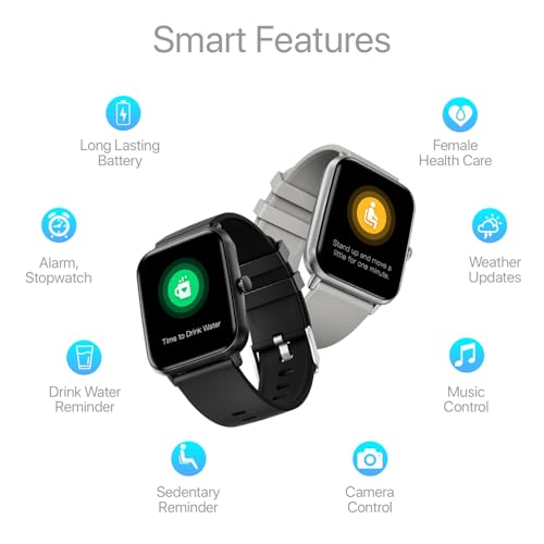 Fire-Boltt Ninja Call Pro Max Smart Watch 2.01 inch Display, Bluetooth Calling, 120+ Sports Modes, Health Suite, Voice Assistance (Grey)