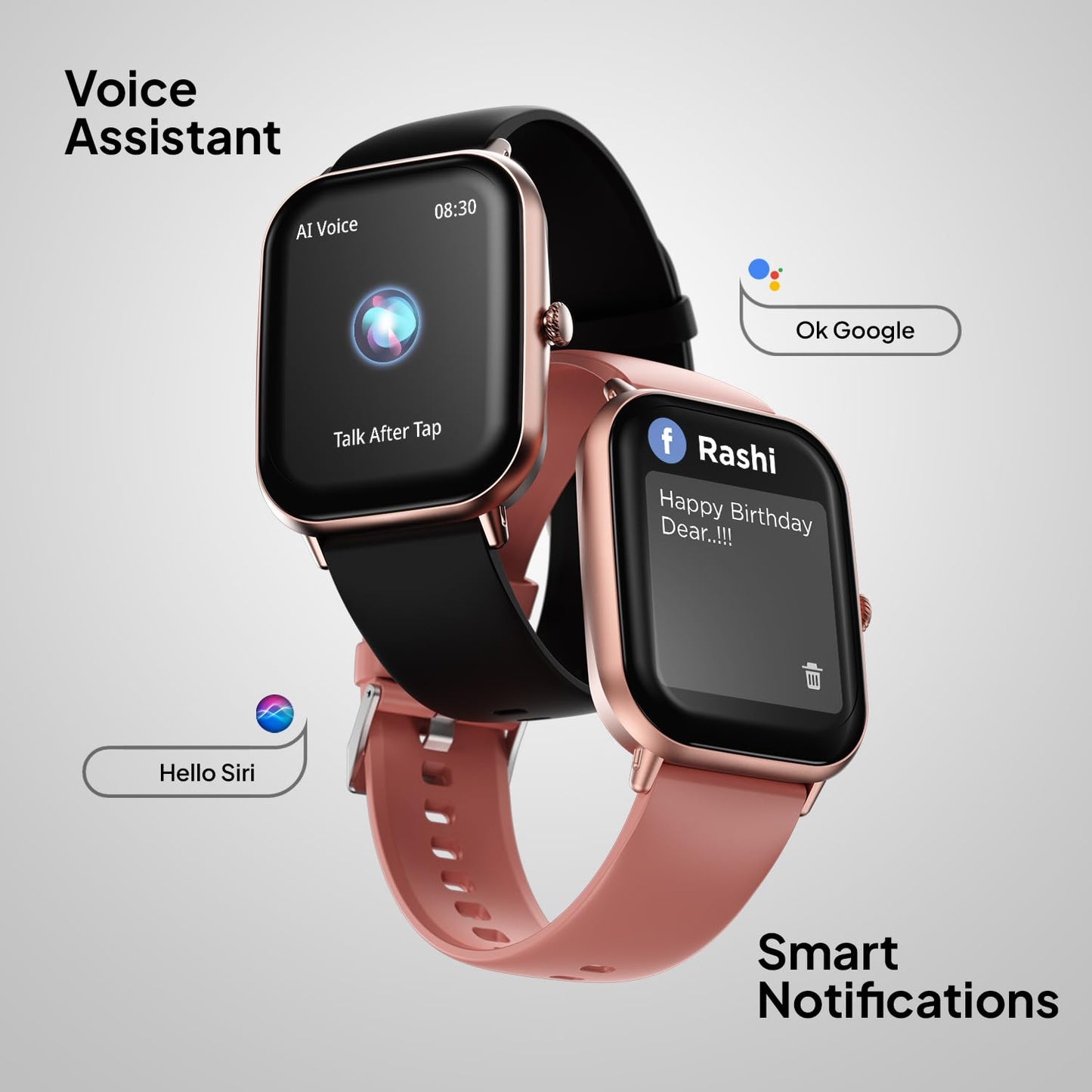 Fire-Boltt Ninja Call Pro Max Smart Watch 2.01 inch Display, Bluetooth Calling, 120+ Sports Modes, Health Suite, Voice Assistance (Grey)