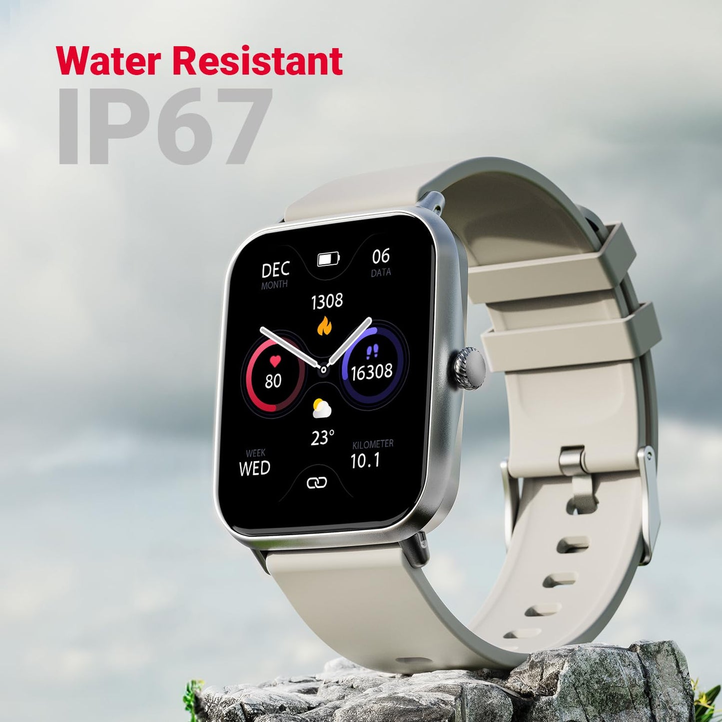 Fire-Boltt Ninja Call Pro Max Smart Watch 2.01 inch Display, Bluetooth Calling, 120+ Sports Modes, Health Suite, Voice Assistance (Grey)