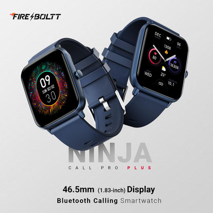 Fire-Boltt Ninja Call Pro Max Smart Watch 2.01 inch Display, Bluetooth Calling, 120+ Sports Modes, Health Suite, Voice Assistance (Grey)