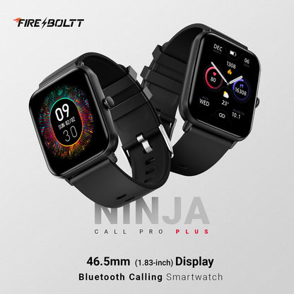 Fire-Boltt Ninja Call Pro Max Smart Watch 2.01 inch Display, Bluetooth Calling, 120+ Sports Modes, Health Suite, Voice Assistance (Grey)