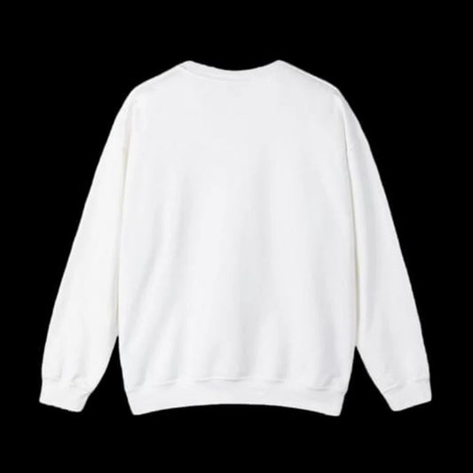 Men White Round Neck Cotton Sweatshirts